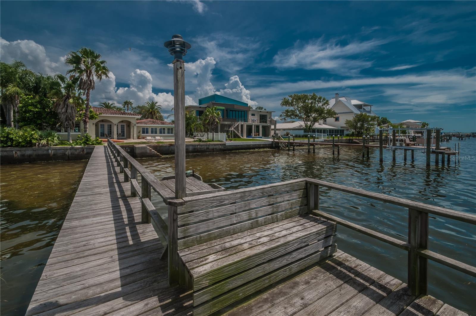 Neighborhood pier ideal for fishing, and waterfront sunsets.