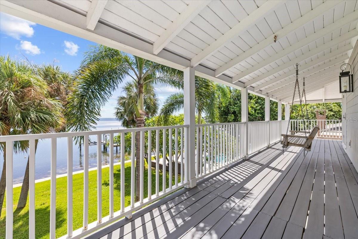 Long balcony of open water views