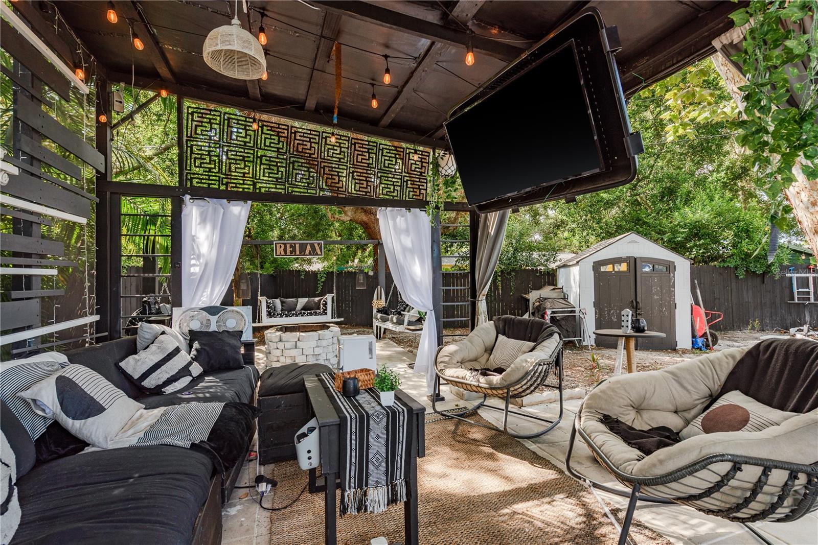 Chill under the pergola