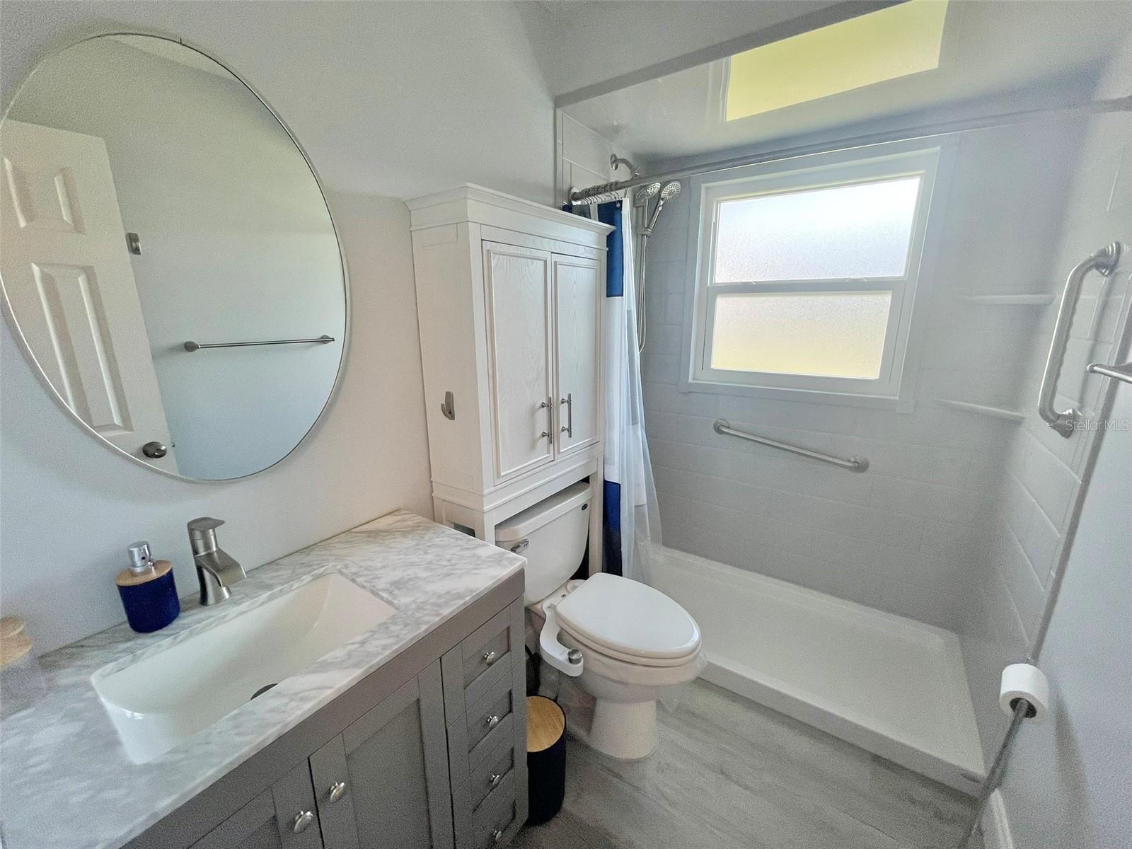 Updated hall bath with bidet