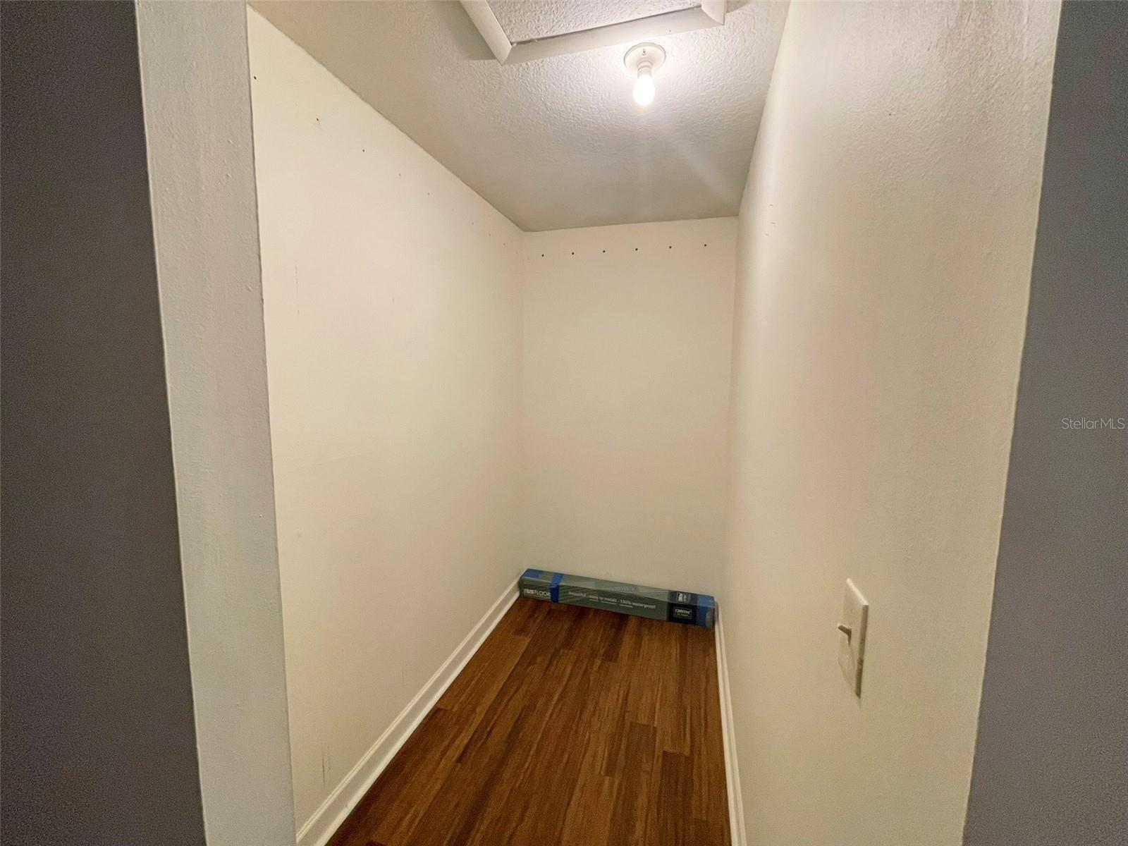 Primary closet