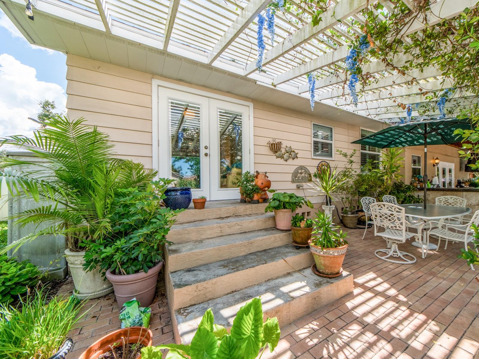 Sitting room access to patio