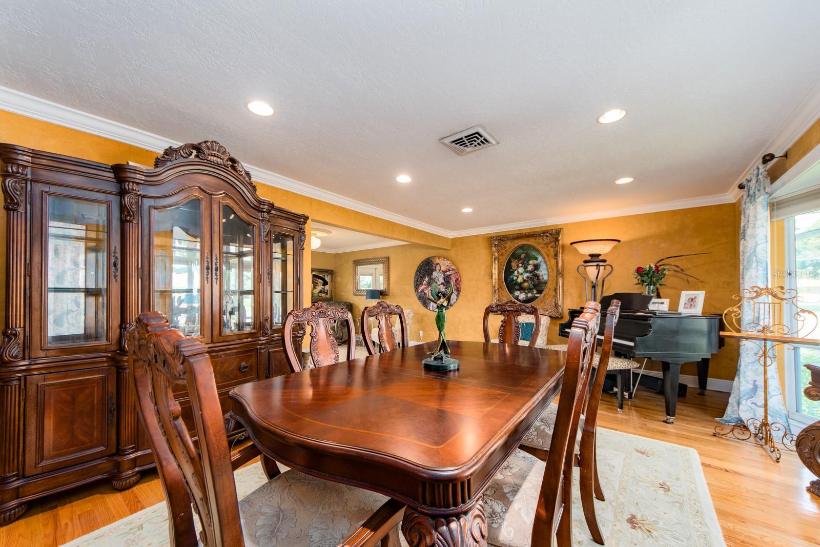 Living room used as dining room