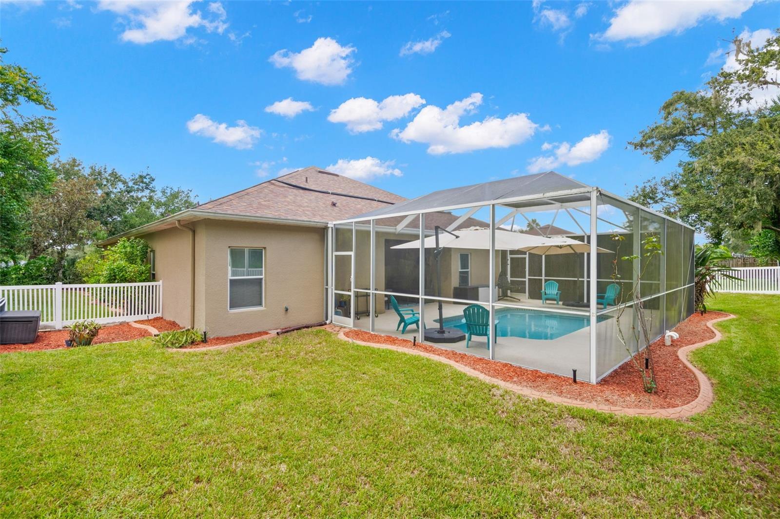 Fenced in yard