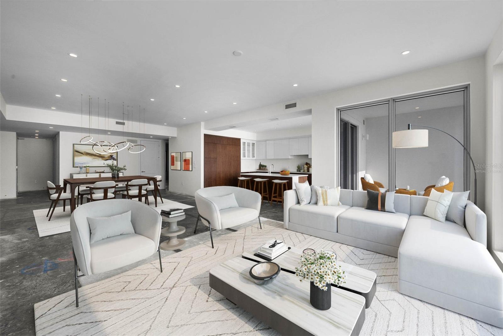 Virtually Staged Great Room