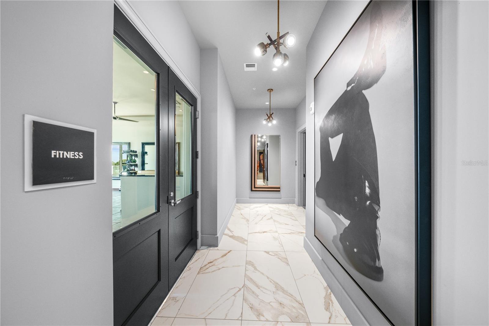 Fitness Center entry hall