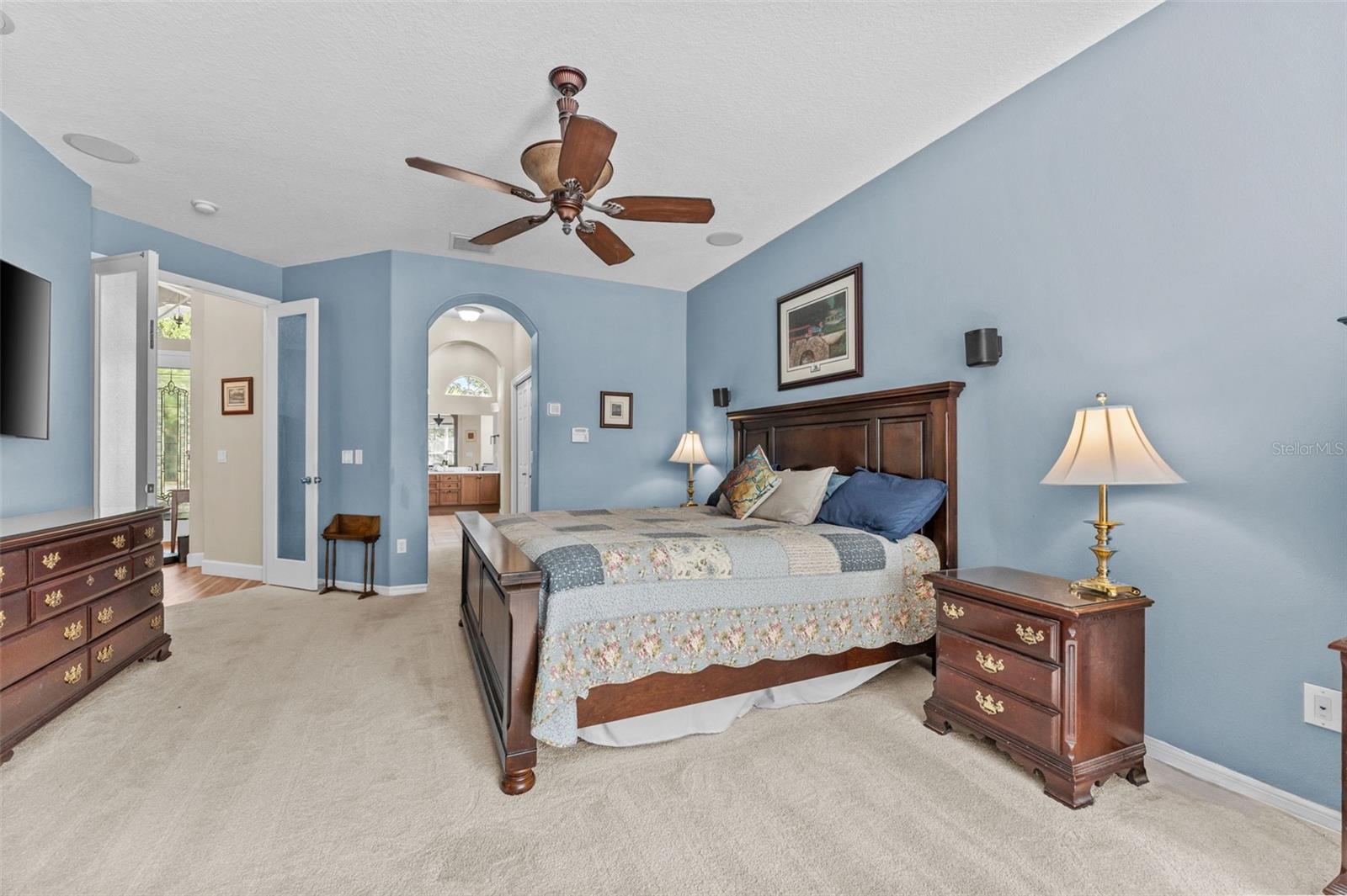 Primary Bedroom with French Entry Doors