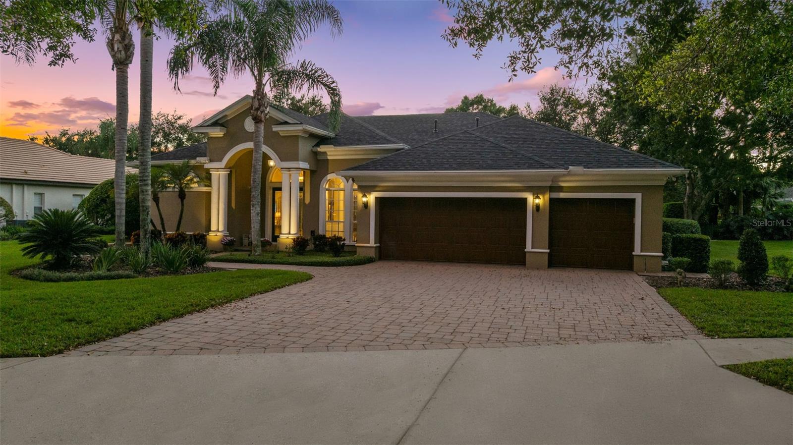 Spacious Pavered Driveway