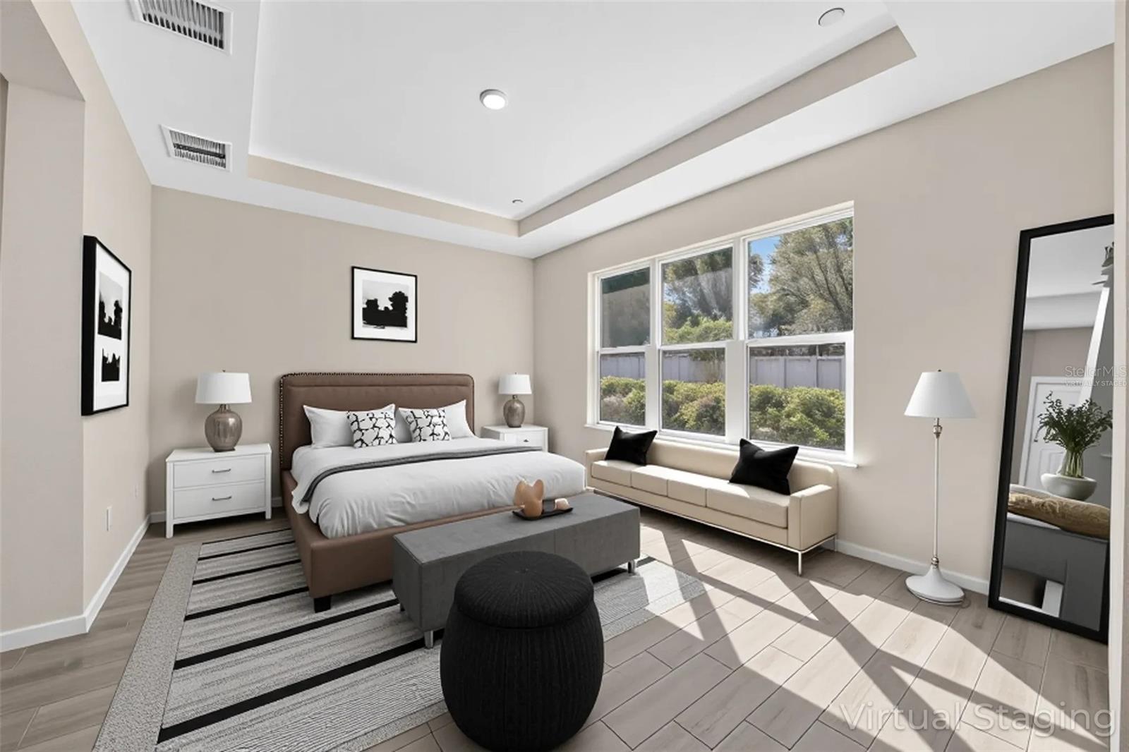 Virtually Staged: Primary Bedroom