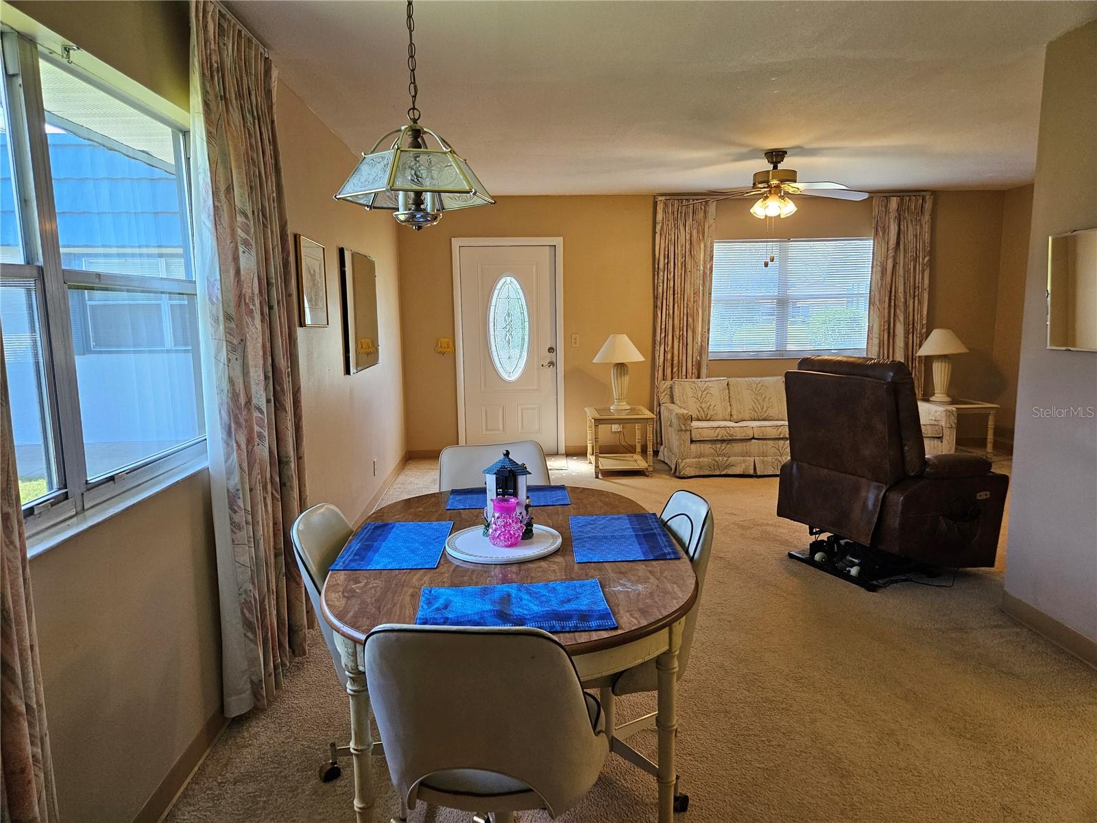 Dining room looking into the LR
