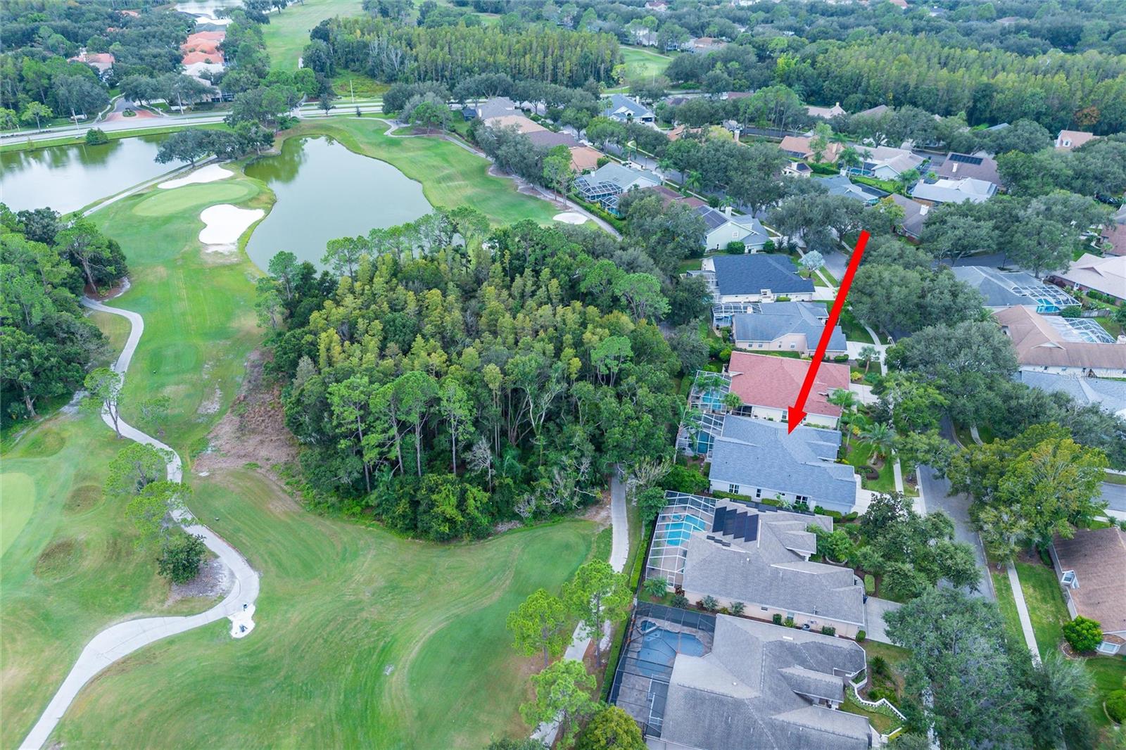 On Golf Course with Privacy from Trees