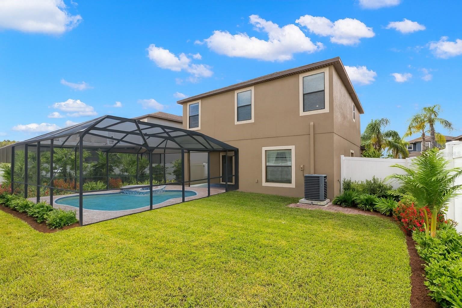 Virtual Staging. Pool Rendering (pool not included). There is room  to add a pool and still have room for yard space!