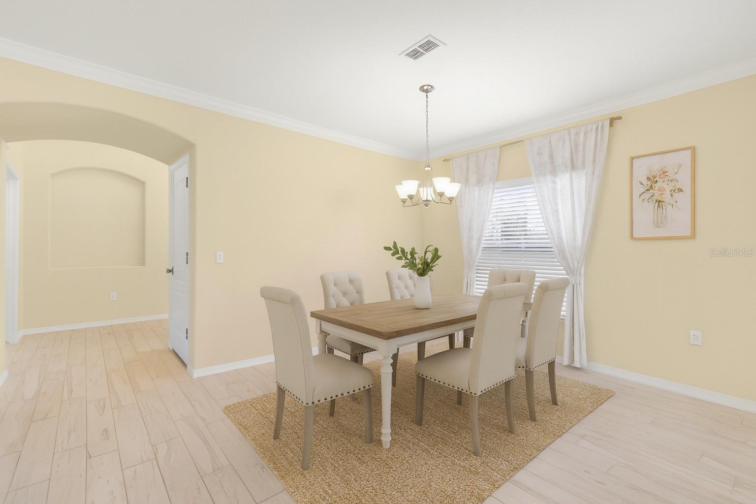 Virtual Staging. Dining Room.
