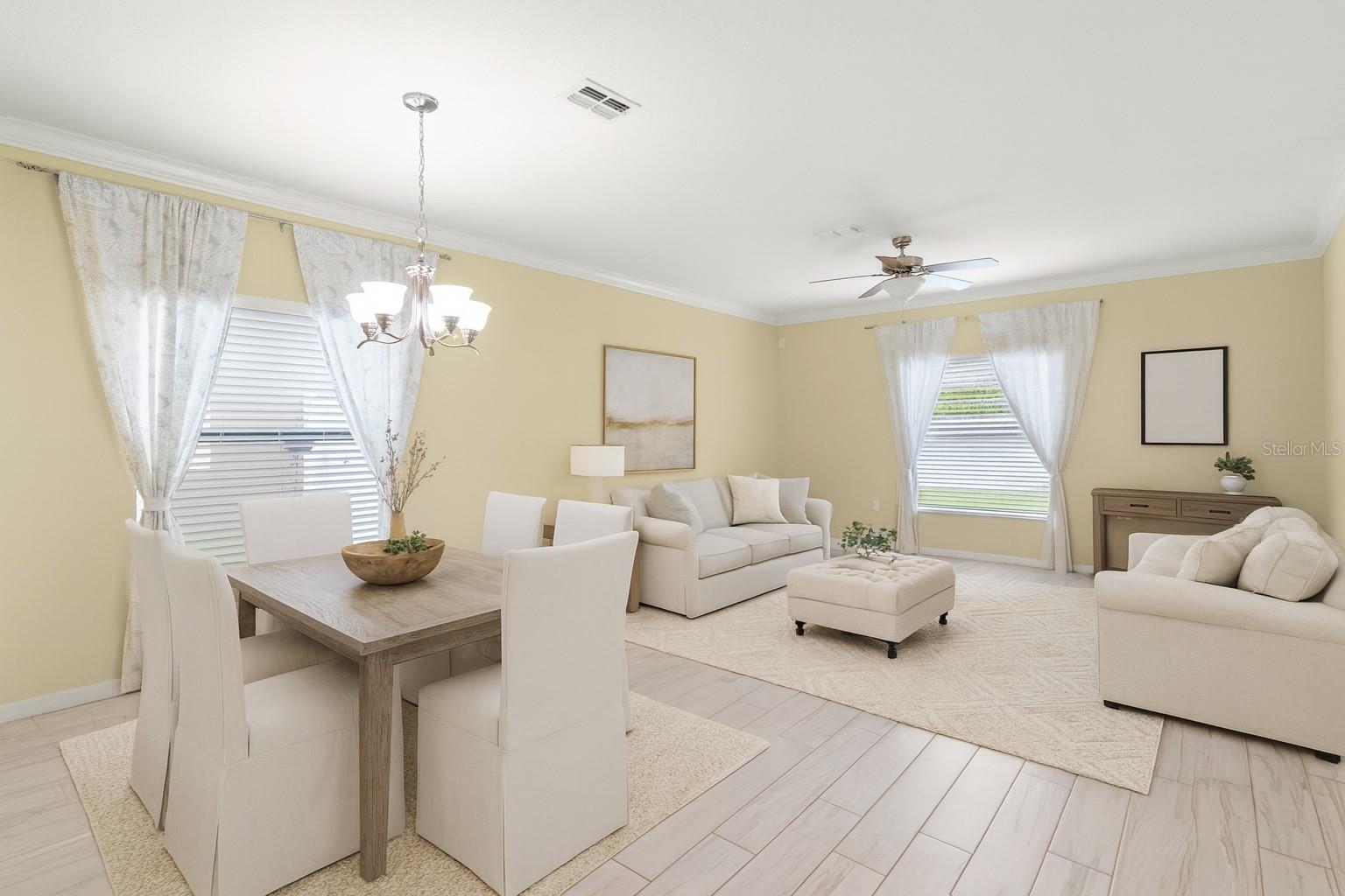 Virtual Staging - Dining / Living Room