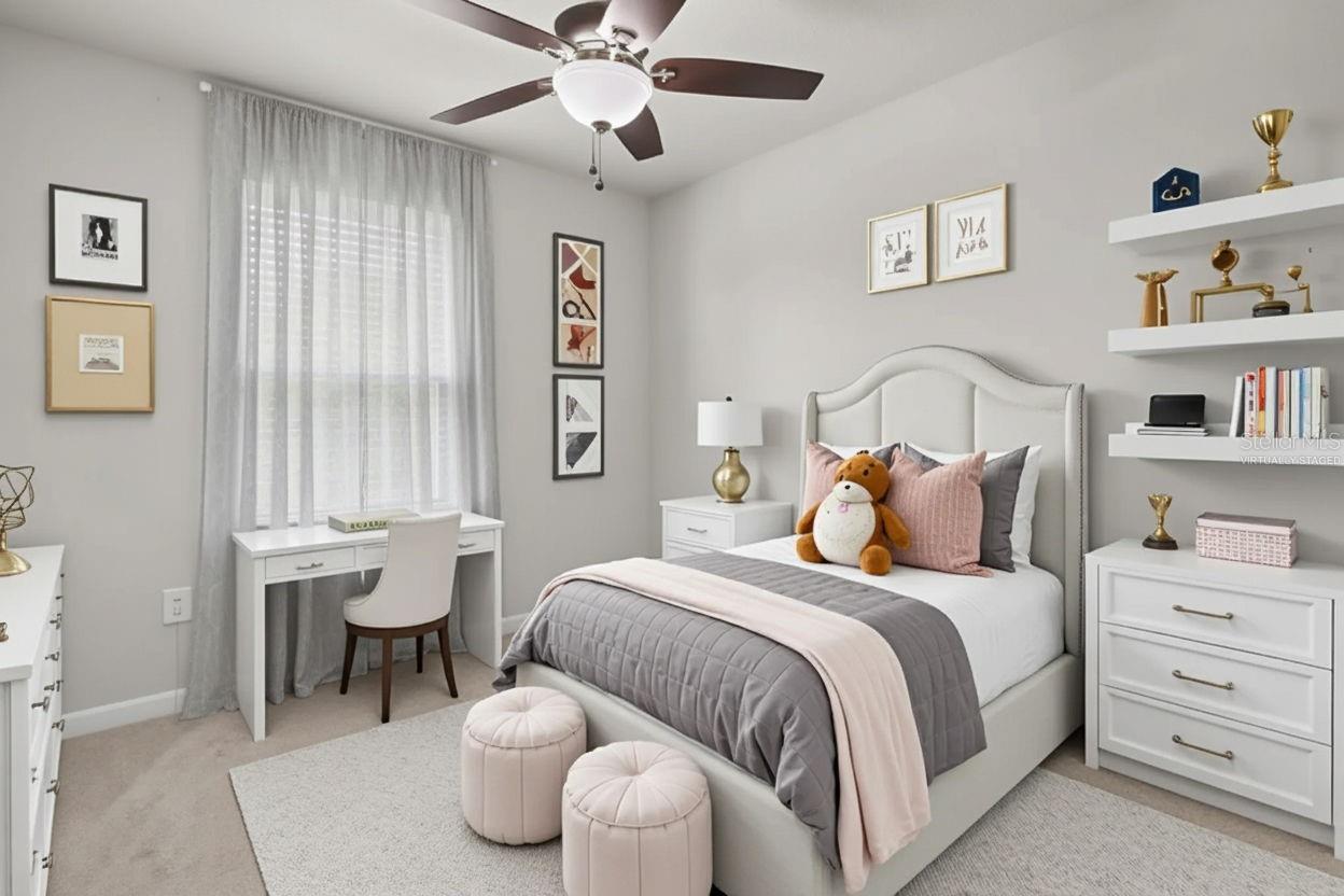Bedroom 3 - virtually staged