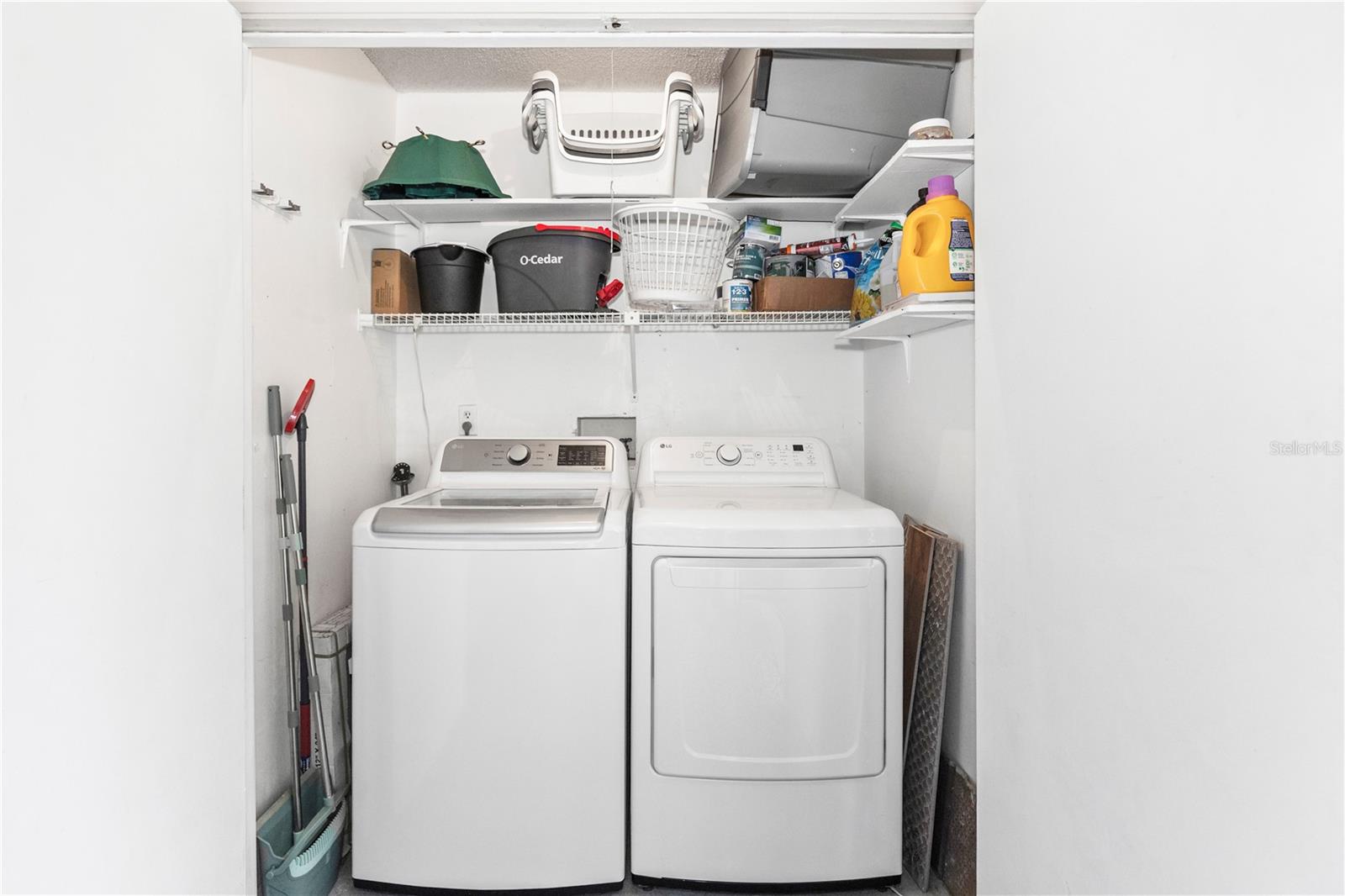 Laundry Closet on lanai