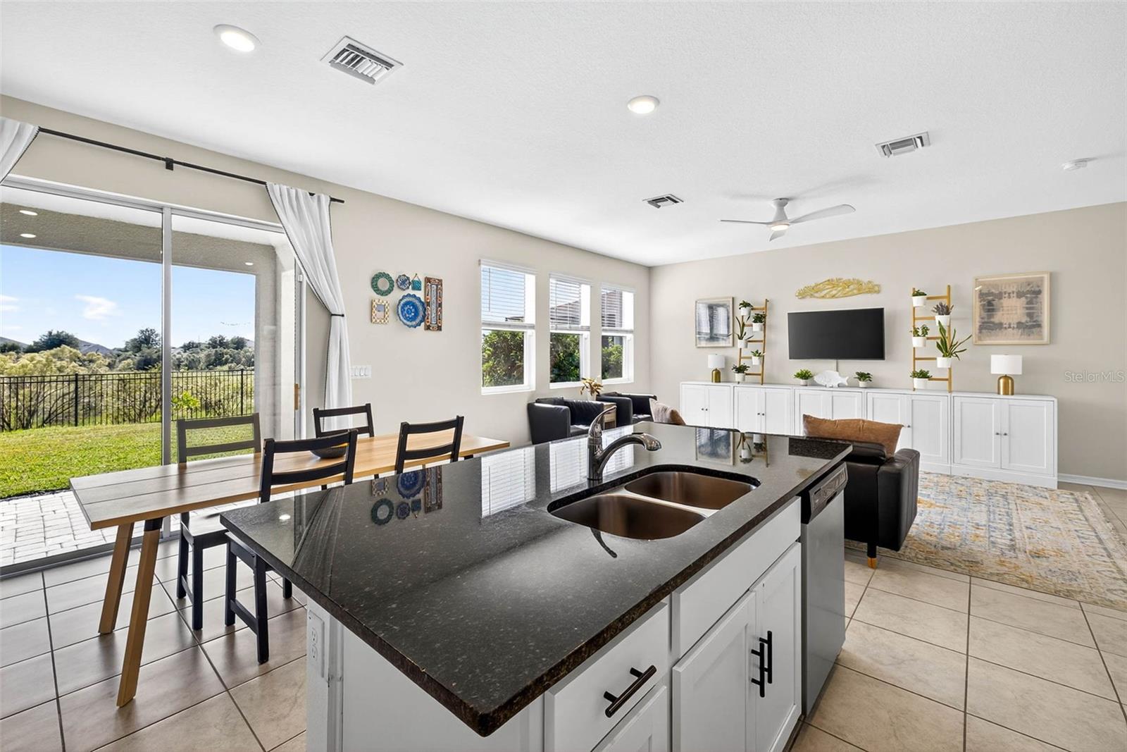 Stay connected to the rest of the home while youre in the kitchen.