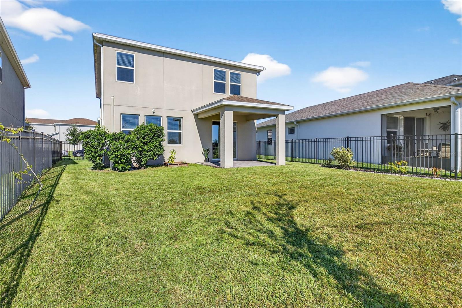 Backyard looking to the house