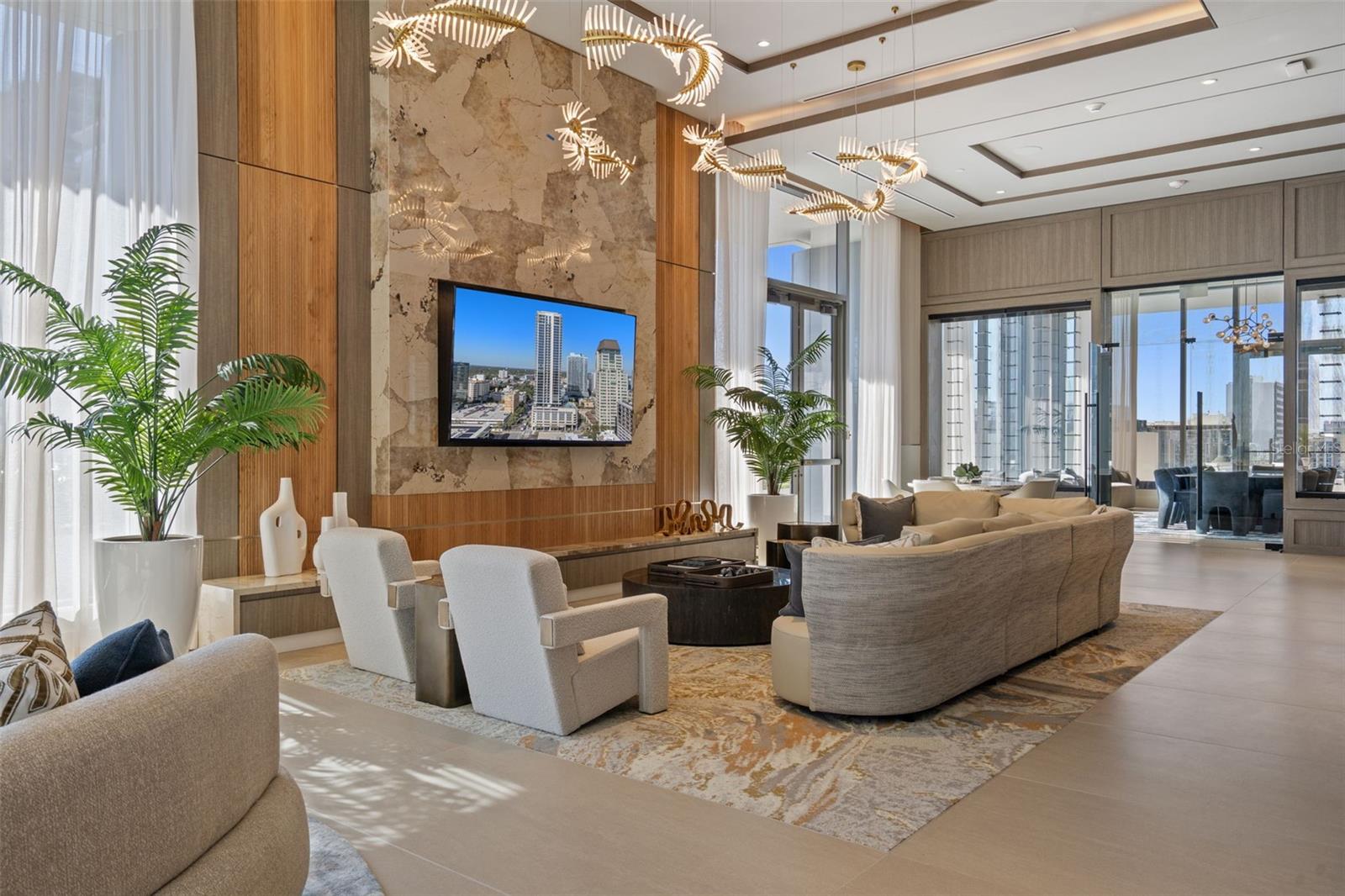 Club Room TV by the Indoor Bar