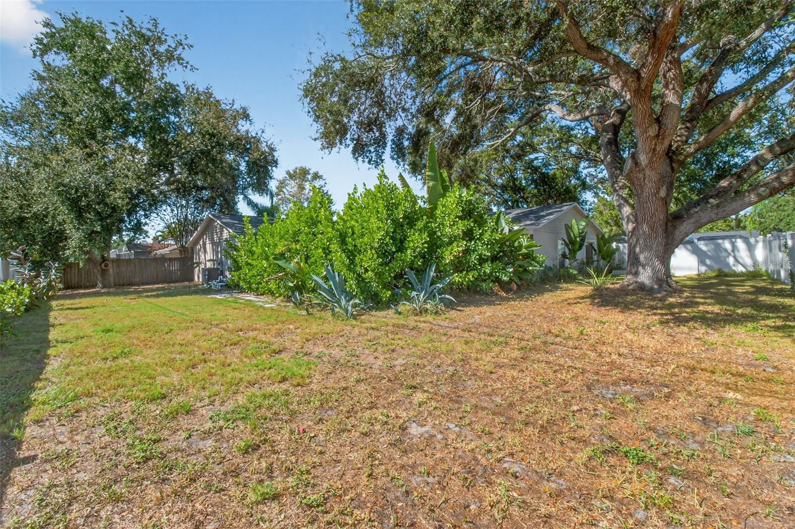 fenced and gated yard