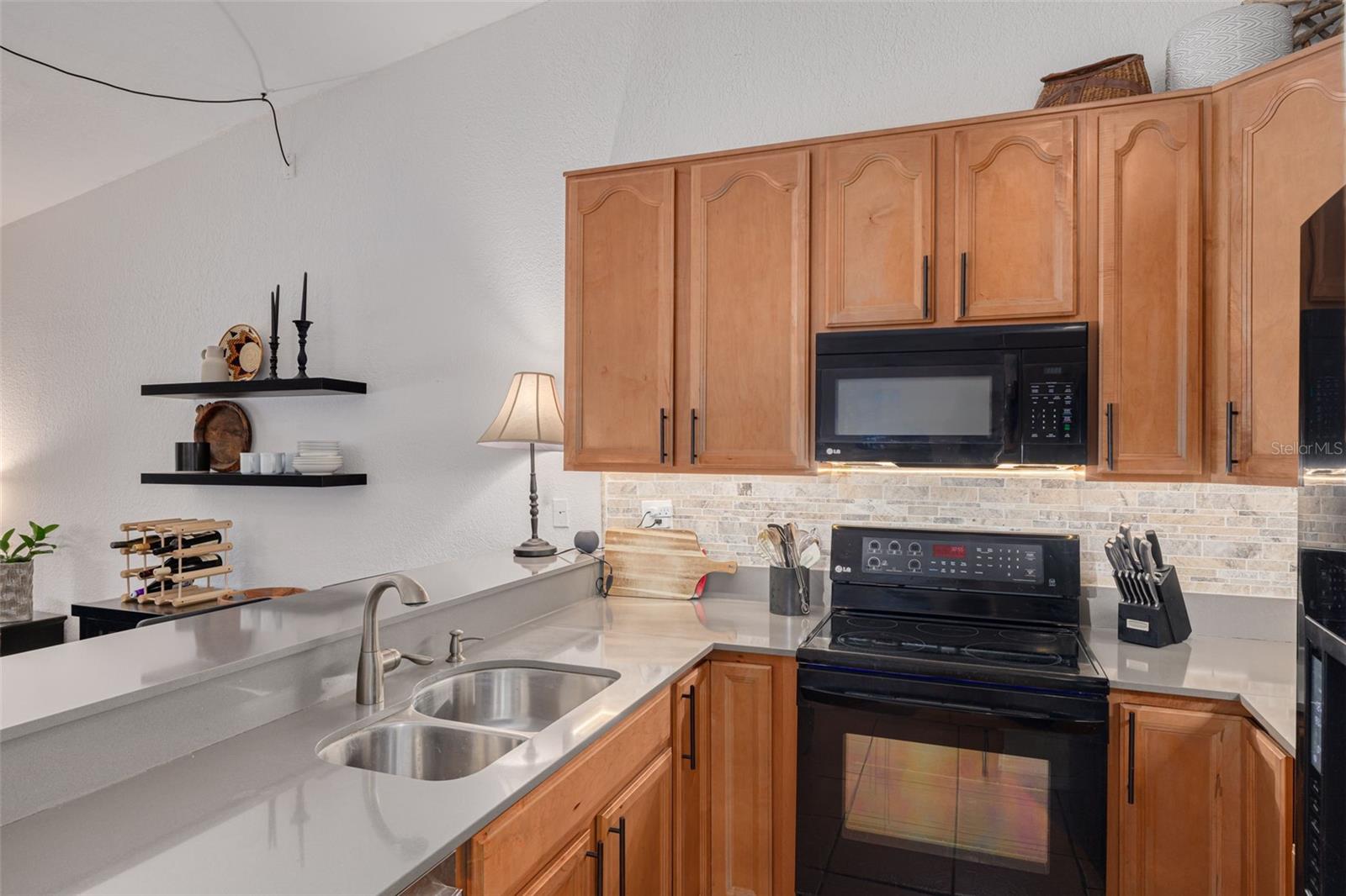 Kitchen with Dual Sink and LG appliances
