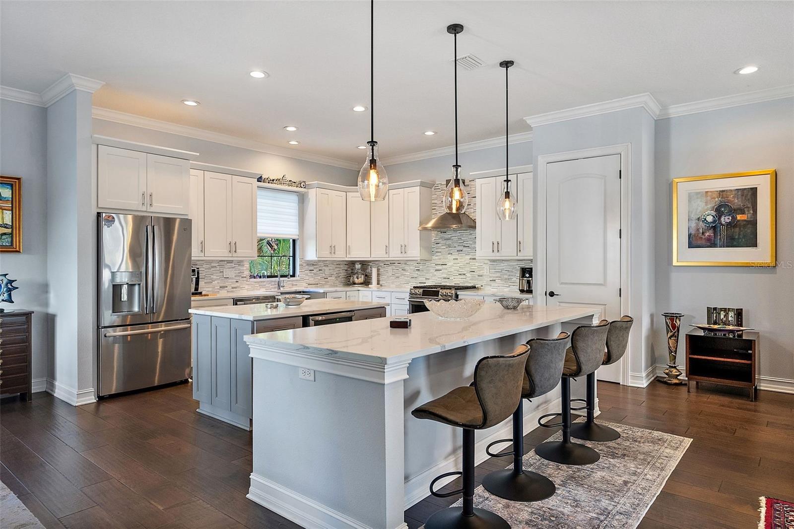 Large Chef's Kitchen with Double Islands.