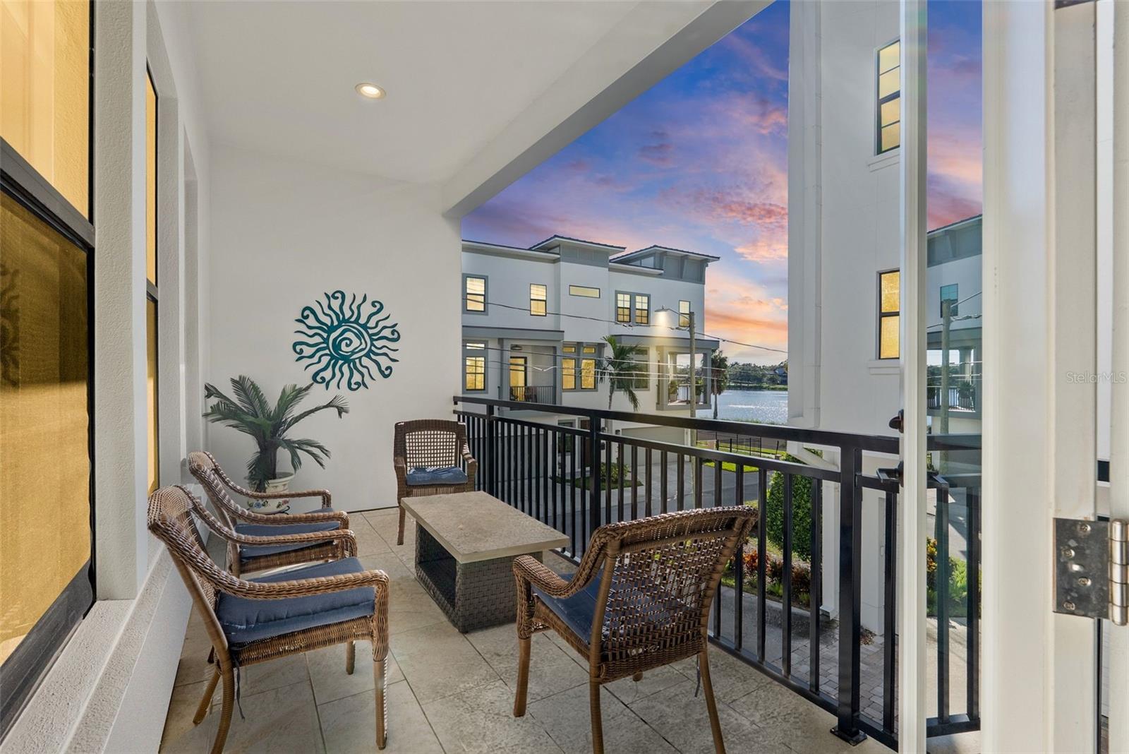 Views of Crescent Lake from balcony.