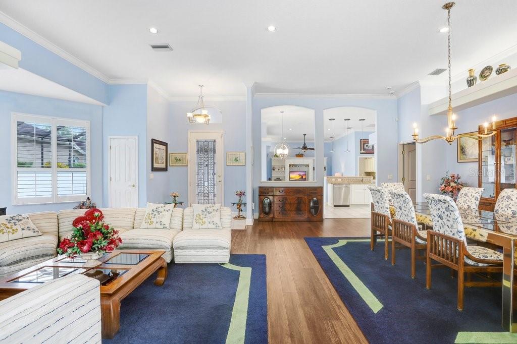 Open Formal Living and Dining Room