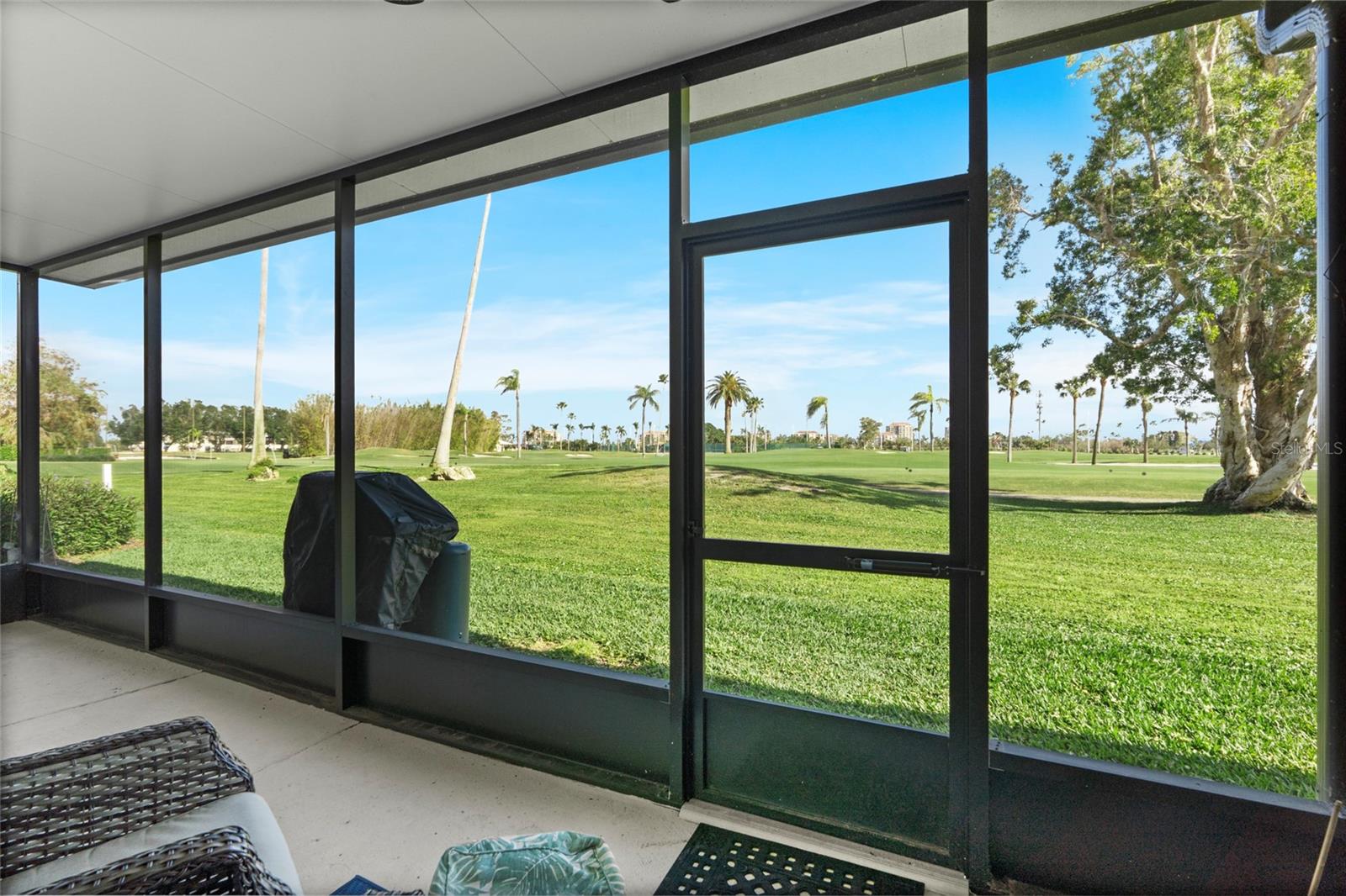 Screened In Lanai overlooking the Golf Course