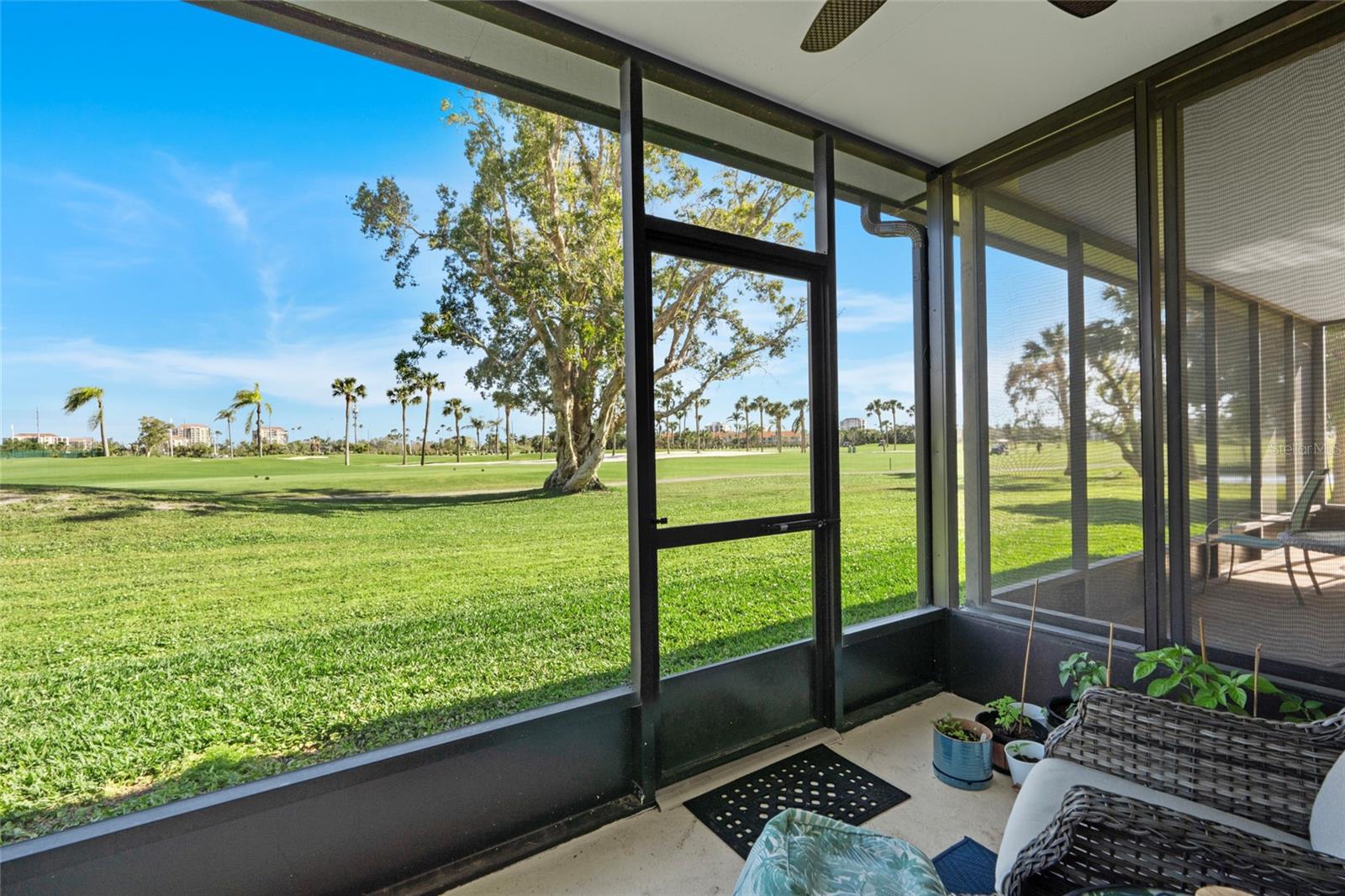 Screened In Lanai overlooking Golf Course