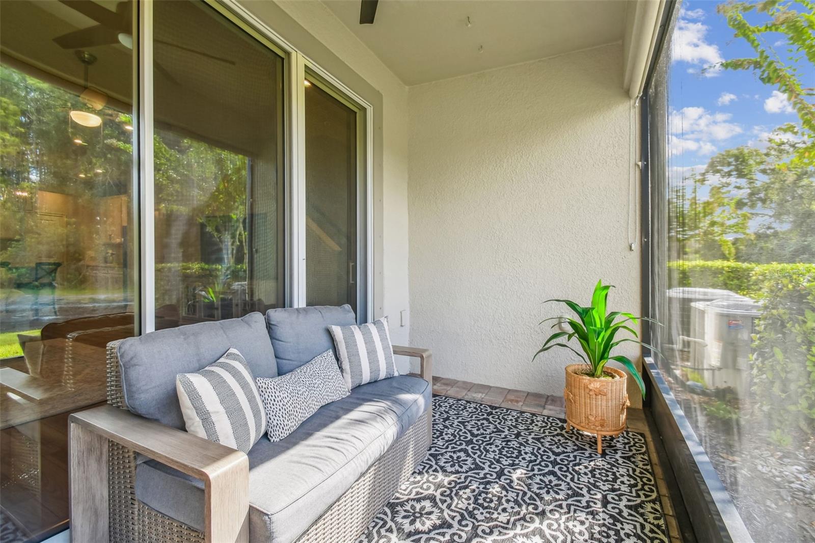 Screened-in covered lanai