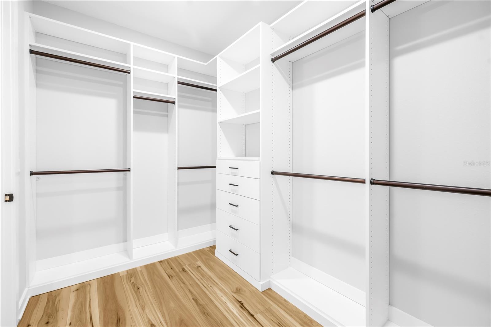 Huge primary walk-in closet!