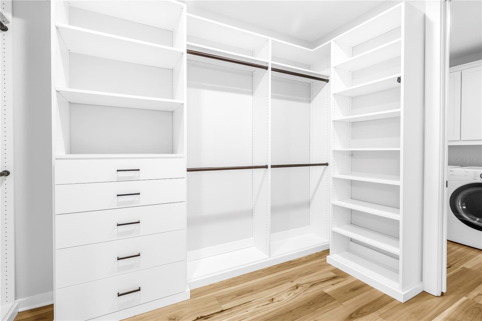 Custom Closet Systems Throughout