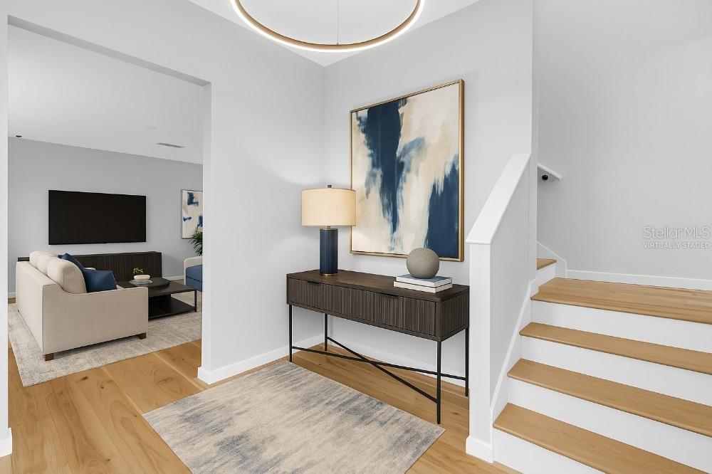 Virtually Staged Foyer