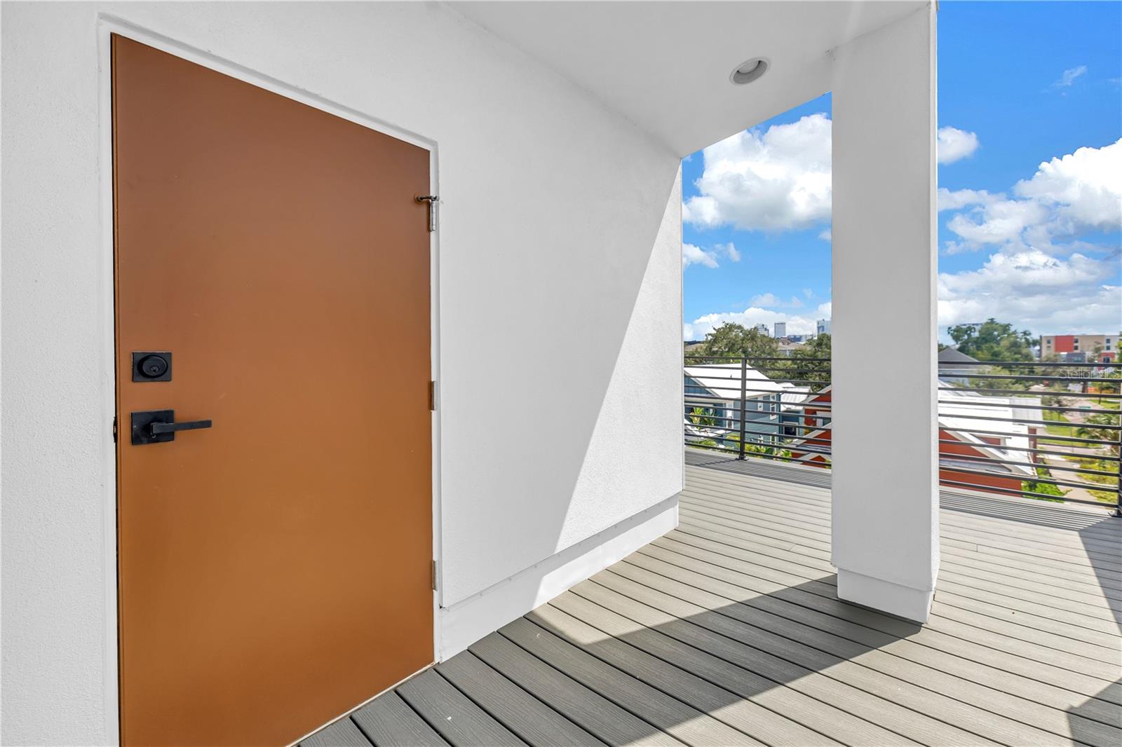Storage Closet on Rooftop Deck