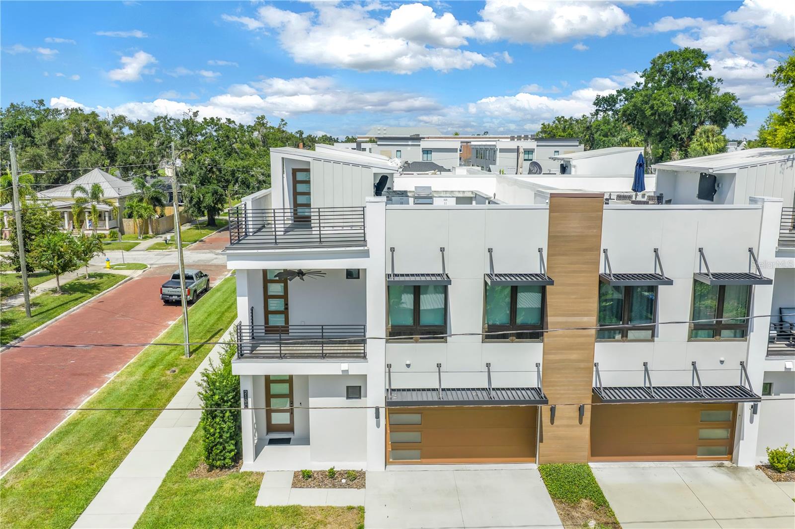 Unit C is on Southwest corner of 201 W Amelia Townhomes
