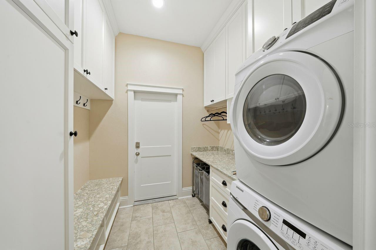 Spacious laundry room