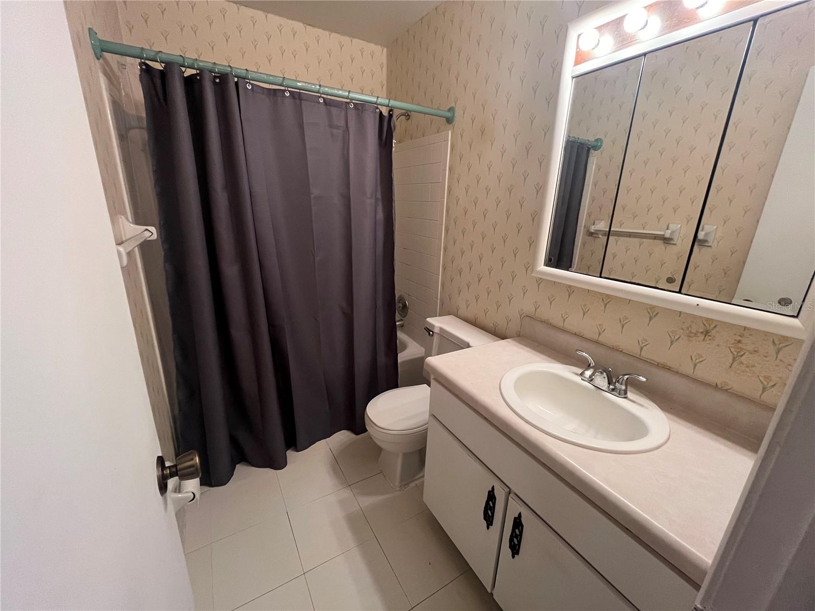 Nice size main bathroom