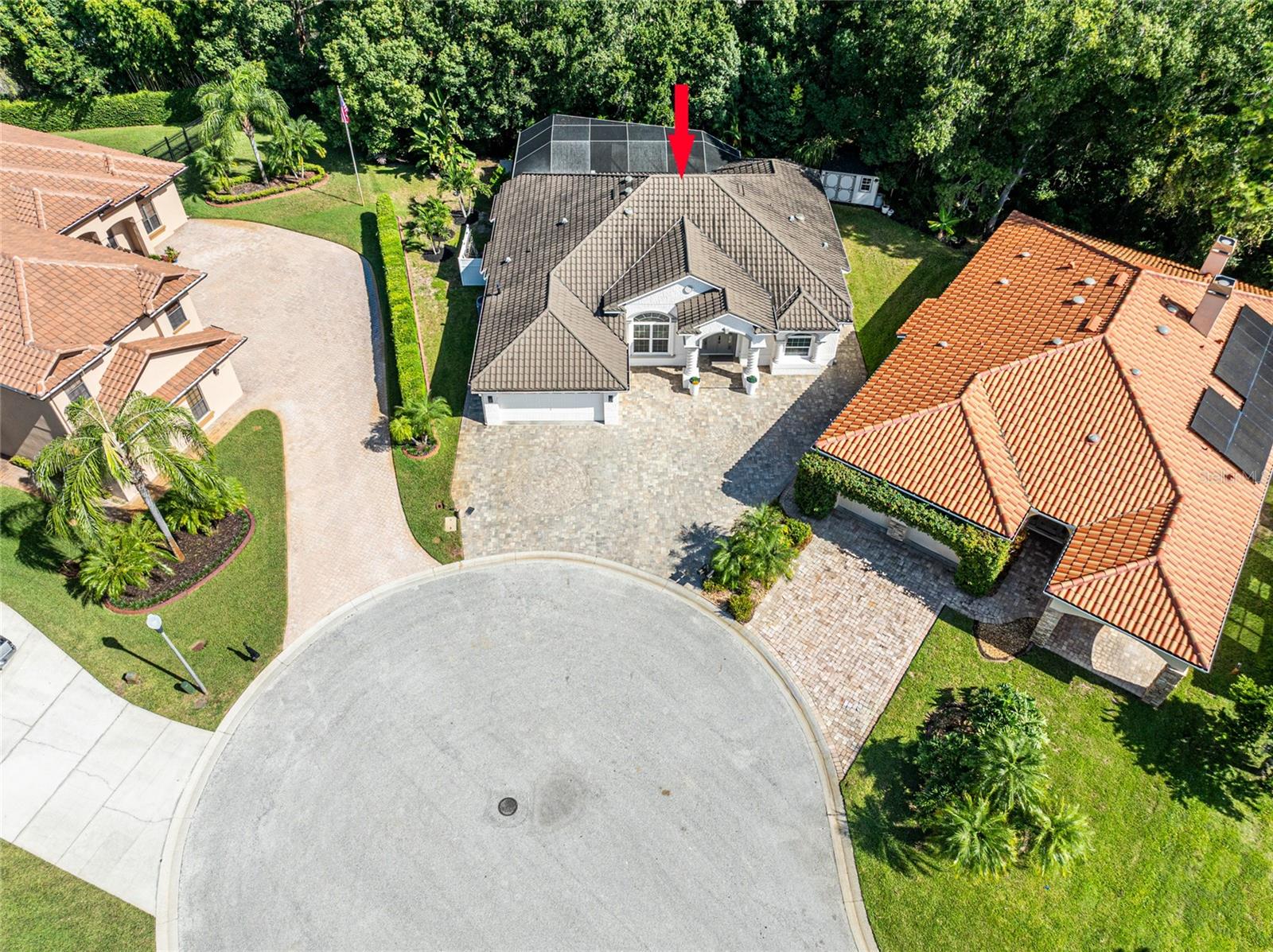 AERIAL VIEW METAL ROOF