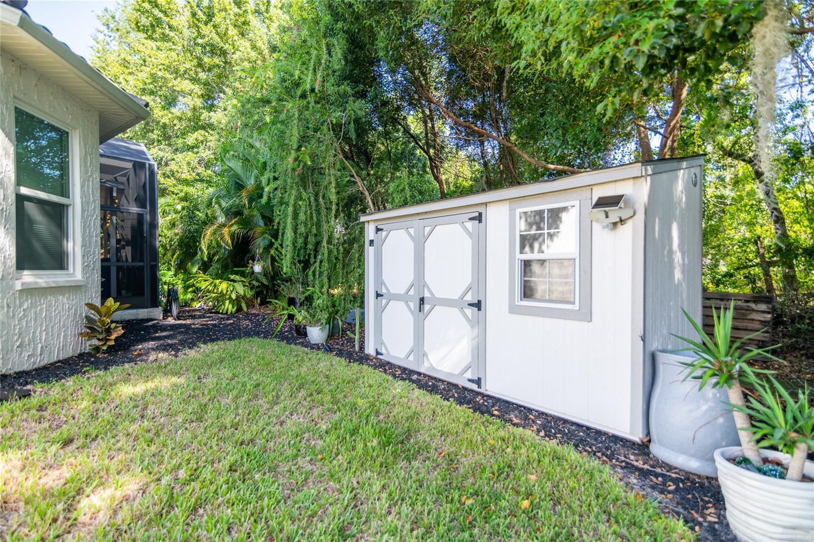 STORAGE SHED IN BACK