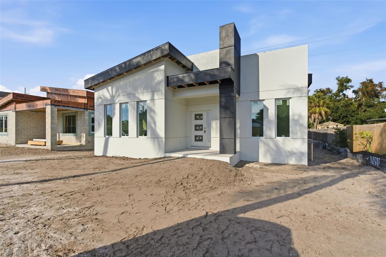 exterior currently, few weeks out from completion