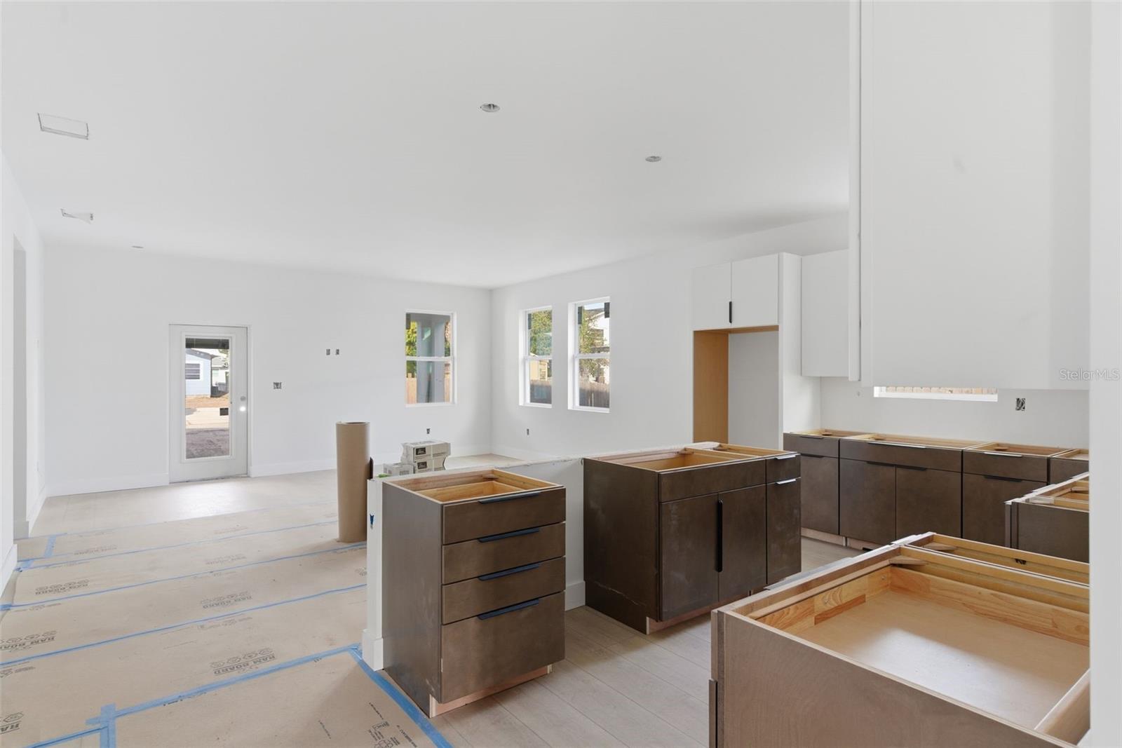 kitchen looking at great room