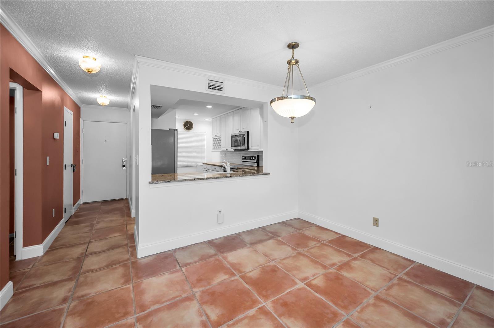View to front door