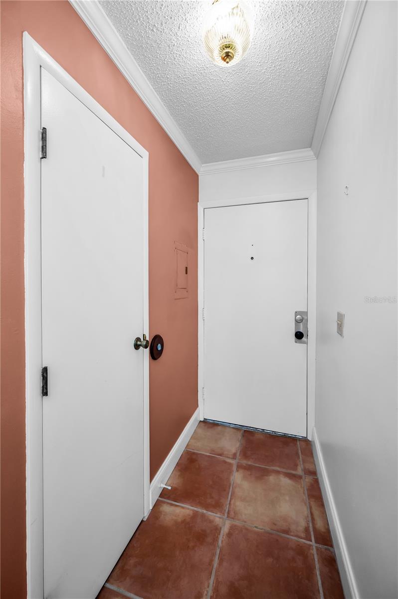 View to front door