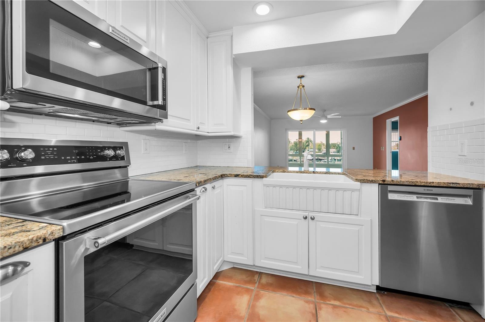 Kitchen Aid range and microwave