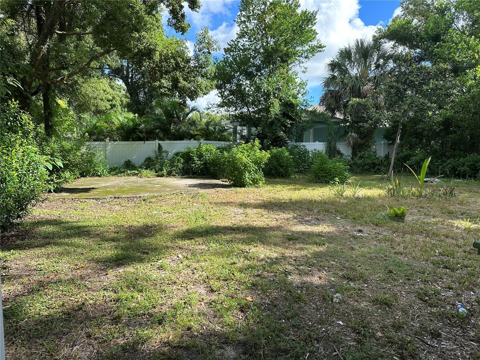 large backyard