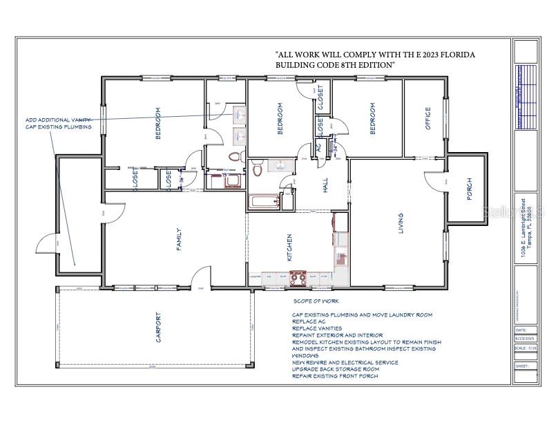 FLOORPLAN OF PERMITTED RENOVATIONS