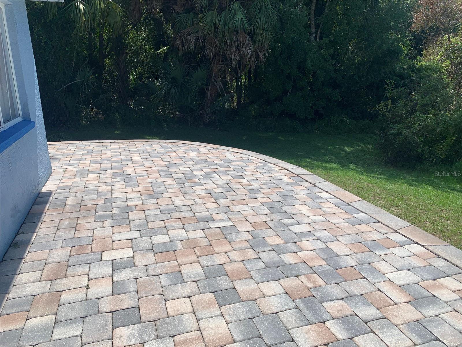 paver rear deck