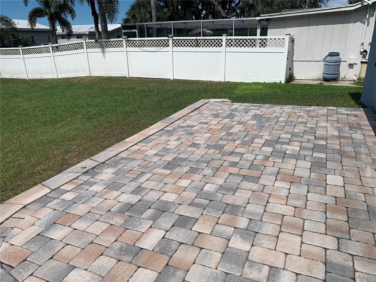 paver rear deck