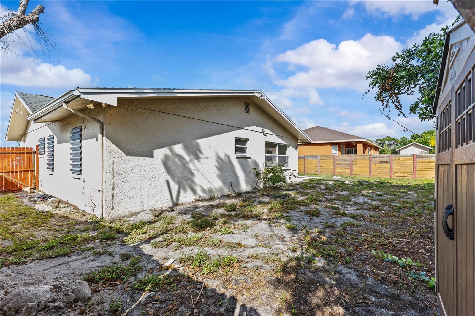 Fenced in Backyard